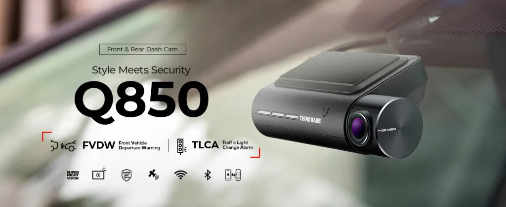 Thinkware Front & Rear Dash Cam Q850